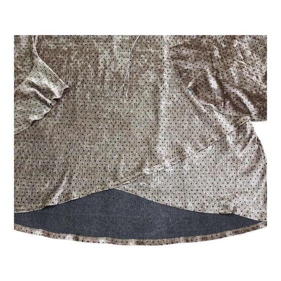 Cato Collection Limited Metallic Polka Dot Tunic Top Plus Size 22/24W Bell Sleev - Picture 7 of 13